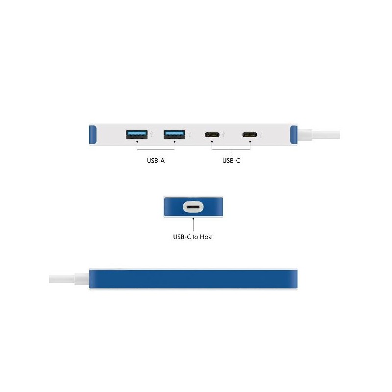 Hub targus usb tipo c 4 en 1