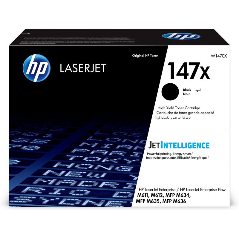Toner hp 147x w1470x alta capacidad negro m611 - m612