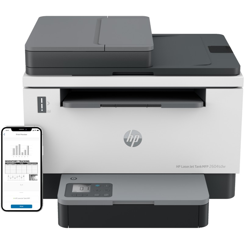 Multifunción láser hp laserjet tank 2604sdw monocromo wifi duplex