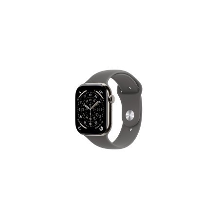 Smartwatch apple watch s11 gps + cellular 42mm natural titanium case stone grey sport band s - m