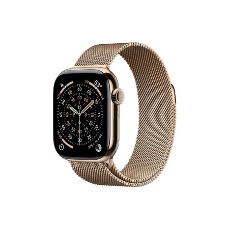 Smartwatch apple watch s11 gps + cellular 42mm gold titanium case gold milanese loop