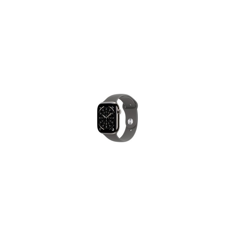Smartwatch apple watch s11 gps + cellular 46mm natural titanium case stone grey sport band m - l