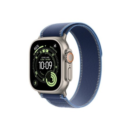 Smartwatch apple watch ultra 3 gps + cellular 49mm natural titanium case blue - bright blue trail loop - m - l