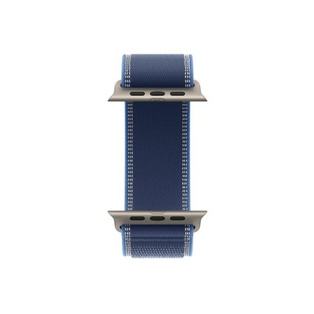 Smartwatch apple watch ultra 3 gps + cellular 49mm natural titanium case blue - bright blue trail loop - m - l