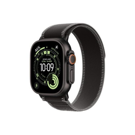 Smartwatch apple watch ultra 3 gps + cellular 49mm black titanium case black - charcoal trail loop - s - m