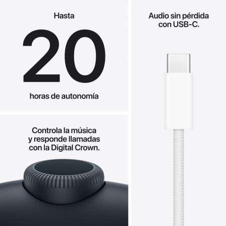 Auriculares apple airpods max 2 inalambrico midnight