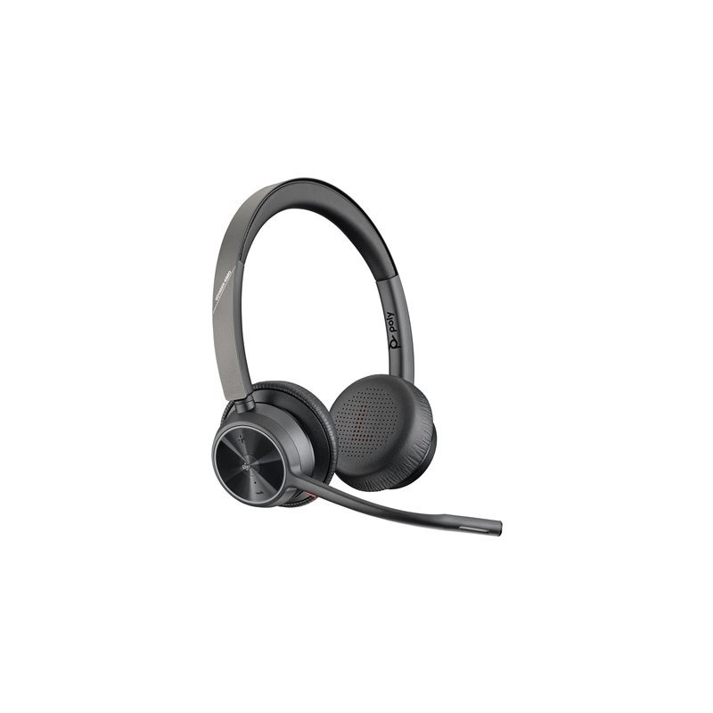 Auriculares poly voyager 4320 inalambrico negro