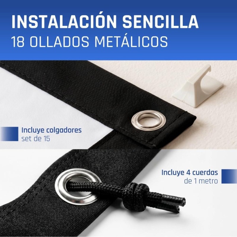 iggual Pack mini proyector + pantalla 120″ plegabl