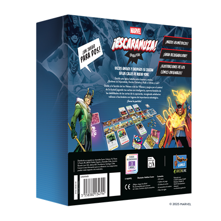 Juego de mesa marvel ¡escaramuza! en new york