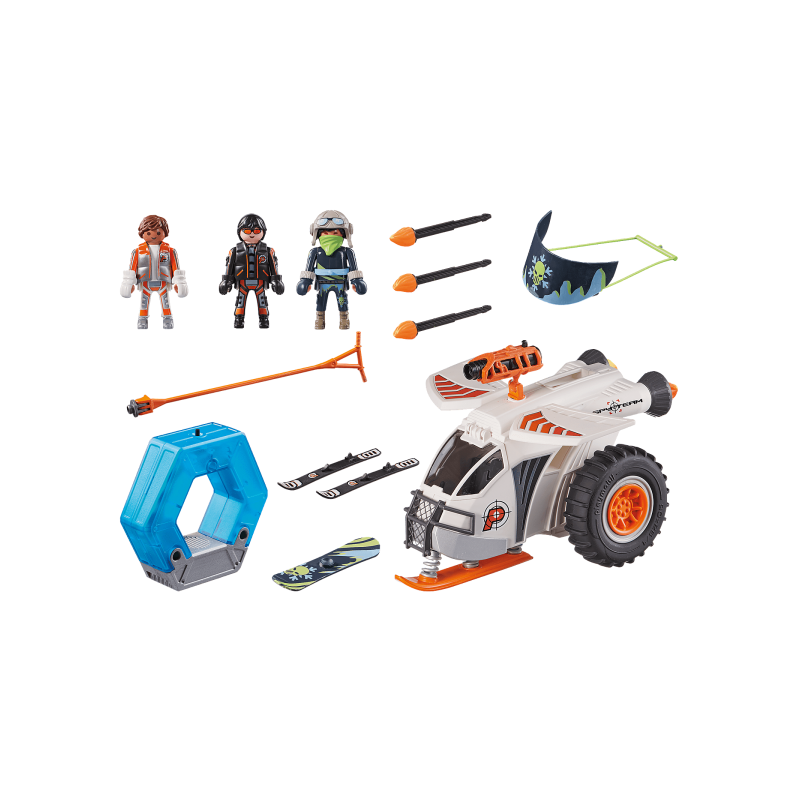 Playmobil espias spy team planeador de nieve