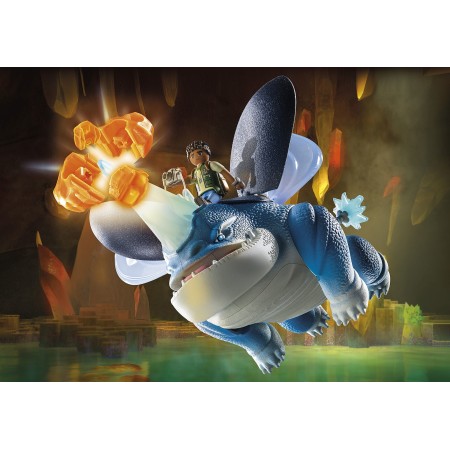 Playmobil dragones: nine realms: plowhorn & dangelo