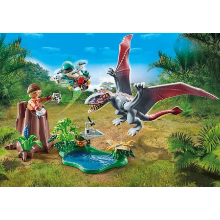 Playmobil observatorio con dimorphodon