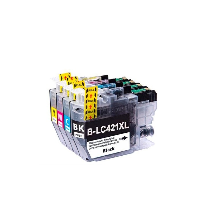 Cartucho de tinta compatible dayma brother lc421 xl amarillo 500 pag. premium