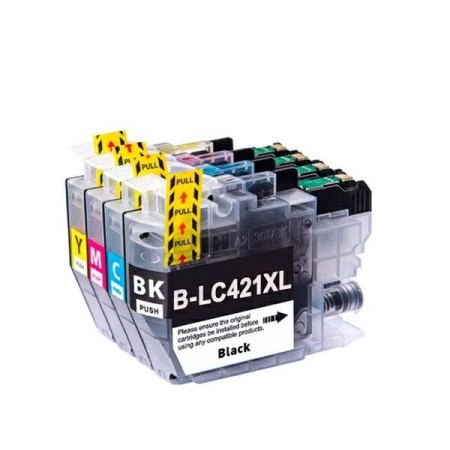 Cartucho de tinta compatible dayma brother lc421 xl cian 500 pag. premium