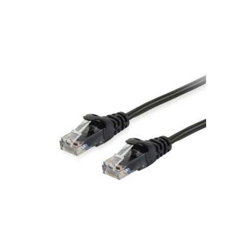 Cable red equip latiguillo rj45 u - utp cat6 0.25m negro