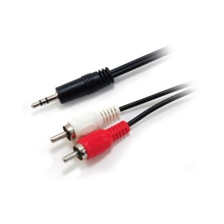 Cable audio equip mini jack 3.5mm macho a 2 rca macho 2.5m