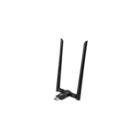 Adaptador wifi usb 3.0 dualband level one ac1200 300mb en 24ghz y 867mb en 5ghz usb 3.0 2 antenas desmontables