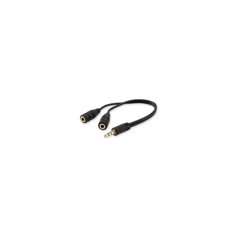 Cable audio equip mini jack 3.5mm macho a 2 jack 3.5mm hembra