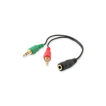 Cable audio equip jack 3.5mm hembra a 2 jack 3.5mm macho
