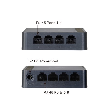 Switch sobremesa level one 8 puertos fast ethernet 10 - 100