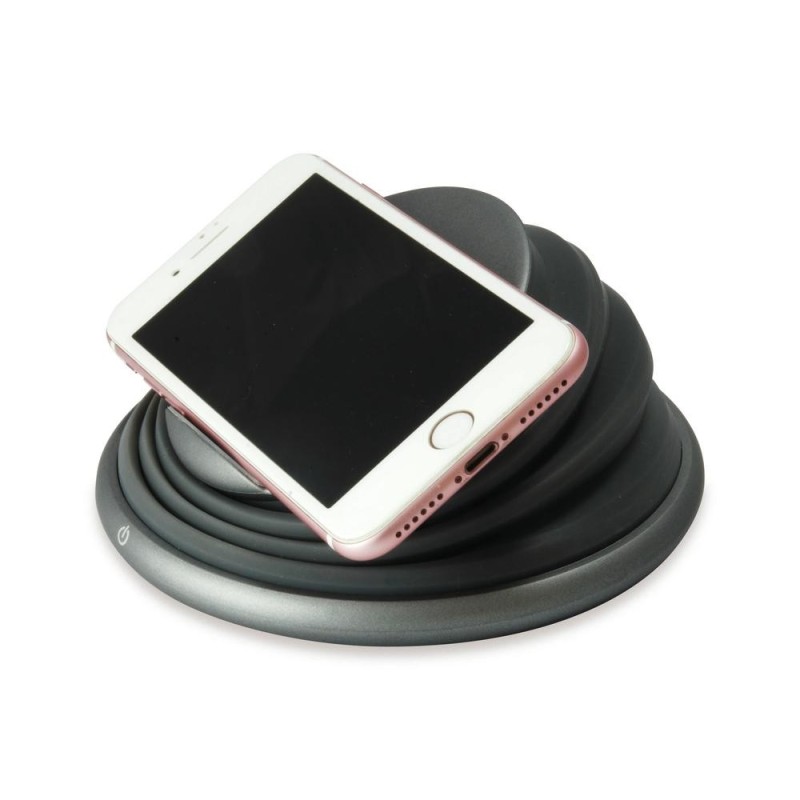Cargador inalambrico conceptronic gorgon02g qi 10w gris