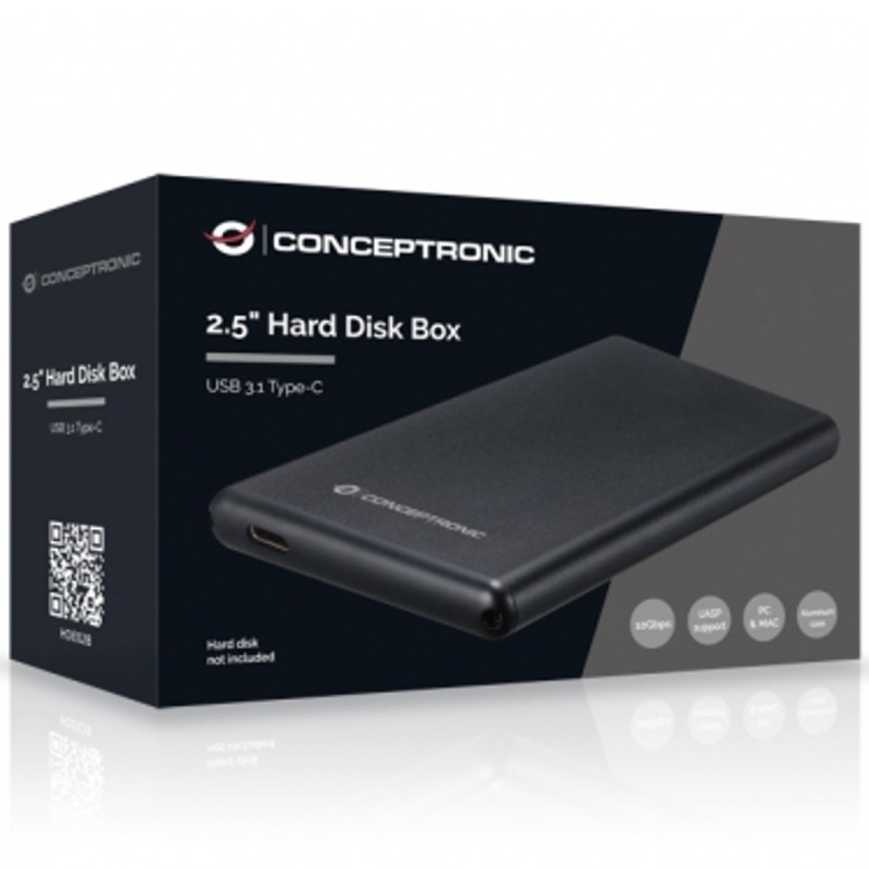 Carcasa conceptronic para disco duro 2.5 pulgadas usb tipo c 3.1 gen 2