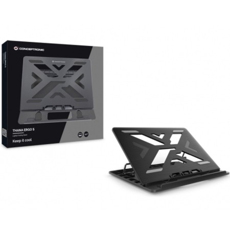 Soporte - base de refrigeracion conceptronic para portatiles hasta 15.6 pulgadas