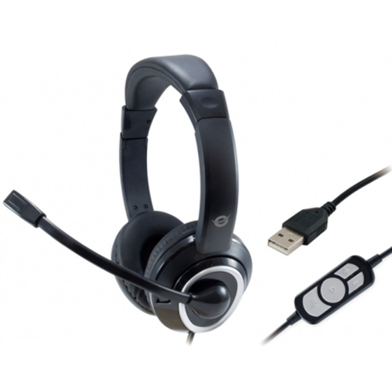 Auricular conceptronic polona01b - usb - microfono - control volumen