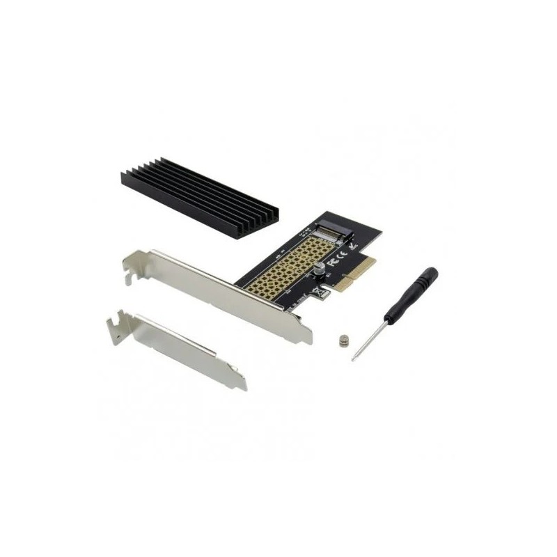 Tarjeta controladora conceptronic emrick05bs pci express a disco ssd m2 con disipador de aluminio ( no compatible m2 clave b)