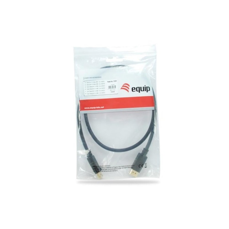 Cable displayport 8k equip 3m - macho - macho - negro