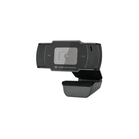 Webcam hd conceptronic amdis05b - 720p ( 1080 interpolado) - usb 2.0 - 30 fps - angulo vision 68º - microfono integrado