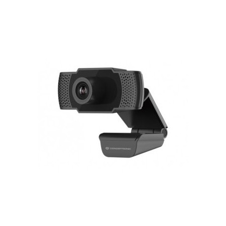 Webcam fhd conceptronic amdis01b - 1080p - usb - 30 fps - angulo vision 90º - foco manual - microfono integrado
