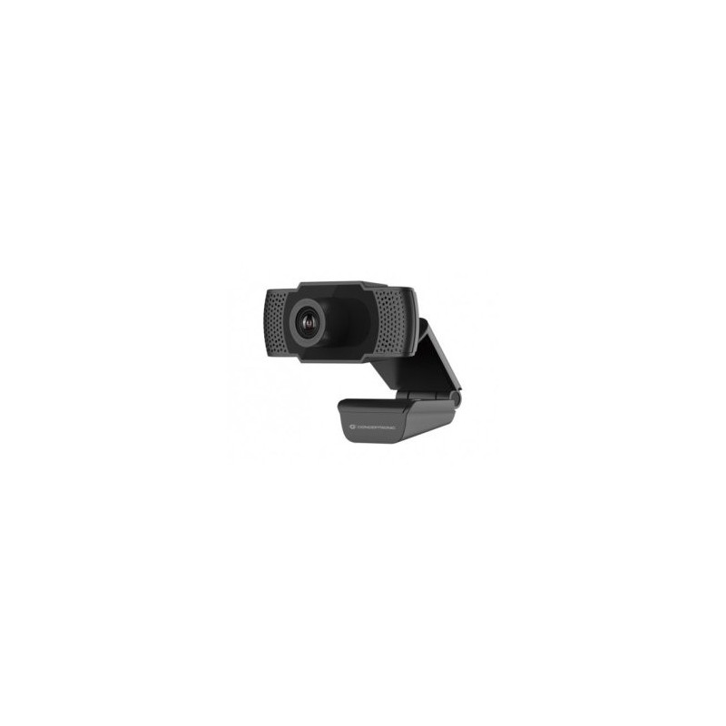 Webcam fhd conceptronic amdis01b - 1080p - usb - 30 fps - angulo vision 90º - foco manual - microfono integrado