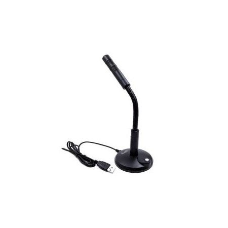 Microfono sobremesa equip onmidireccional usb brazo flexible boton mute