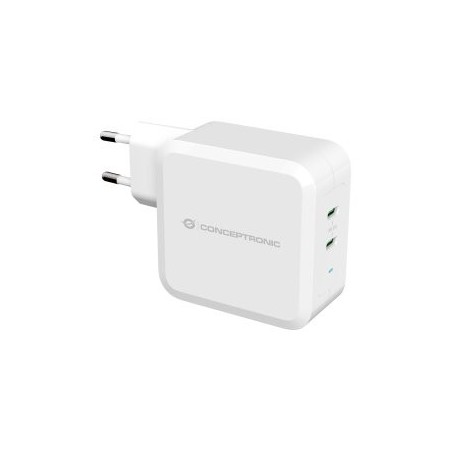 Cargador conceptronic pd 2 puertos usb - c althea - 100w - blanco