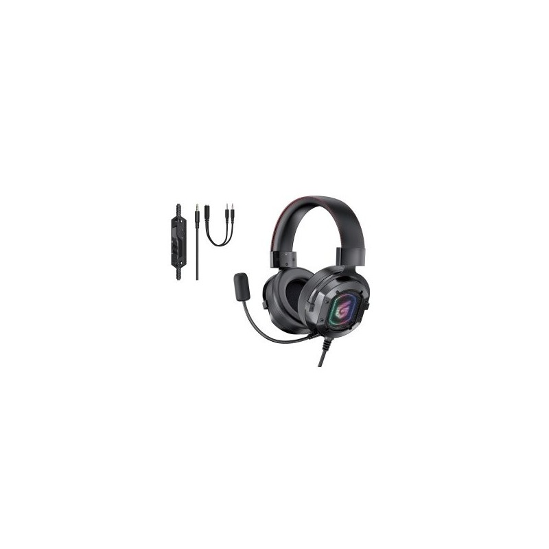Auricular gaming conceptronic athan03b - jack 3.5mm - microsoft - rgb