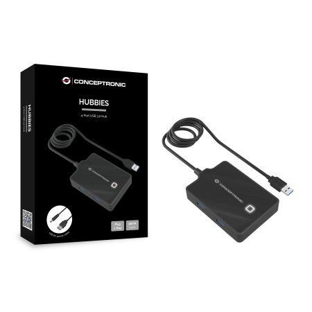 Hub usb 3.0 conceptronic hubbies11b 4 puertos - cable 90cm