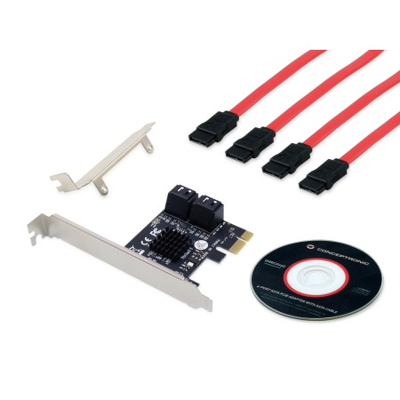 Tarjeta controladora conceptronic emrick03g pci express - 4 x sata 3