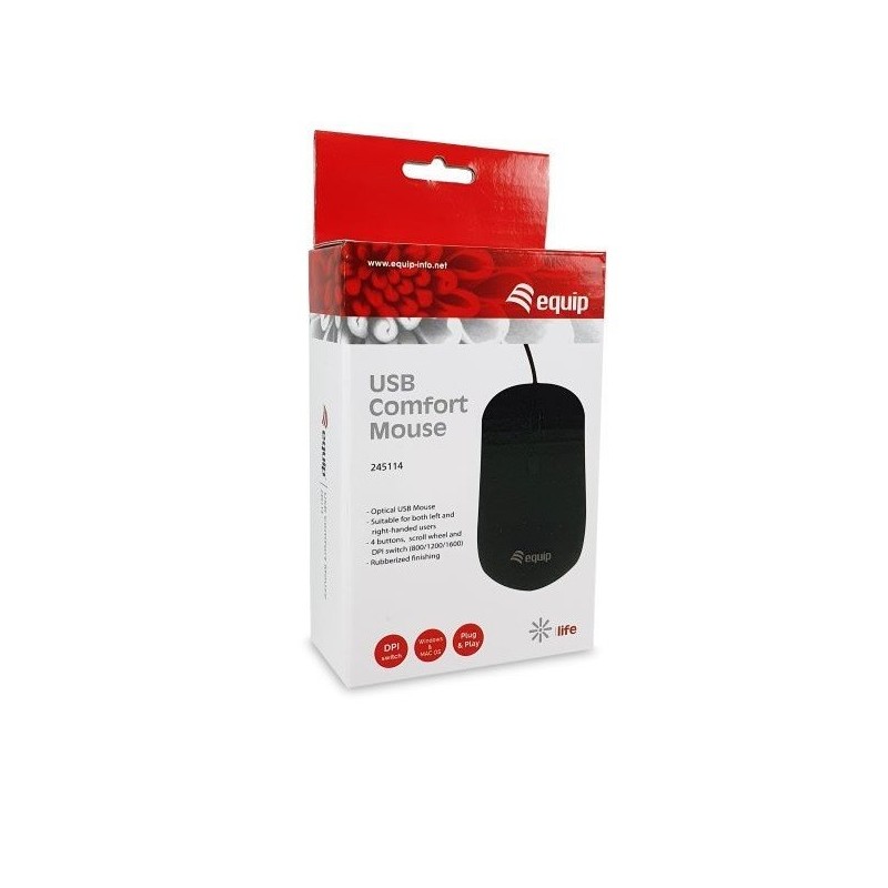 Mouse raton equip life optico - usb - 1600dpi