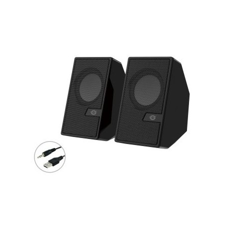 Altavoces conceptronic bjorn02b - 6w - negro