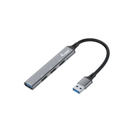 Hub usb equip life 1 x usb 3.0 - 3 x usb 2.0 - aluminio