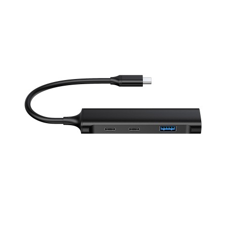 Hub usb tipo c conceptronic hubbies12b 4 puertos usb 3.2 2 puertos usb tipo c