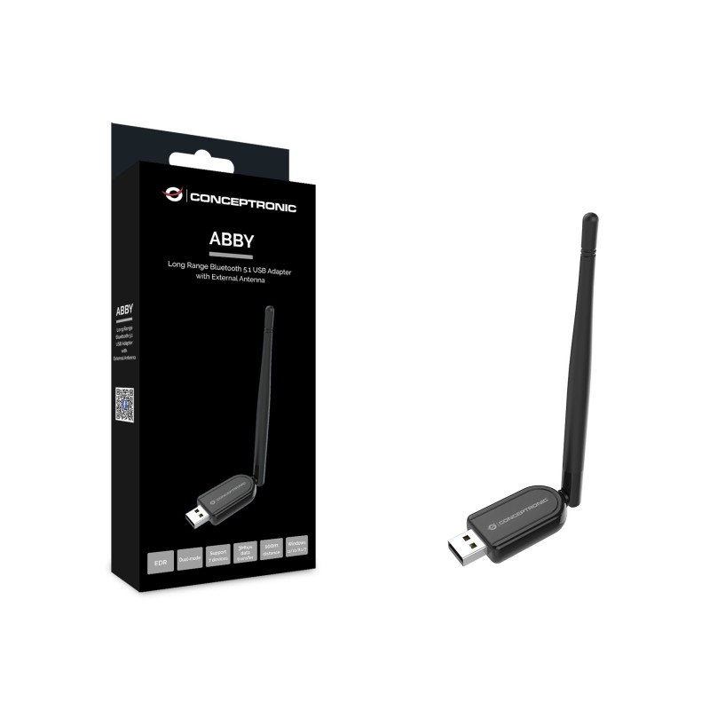 Adaptador conceptronic usb bluetooth abby07b 5.1 largo alcance 100m