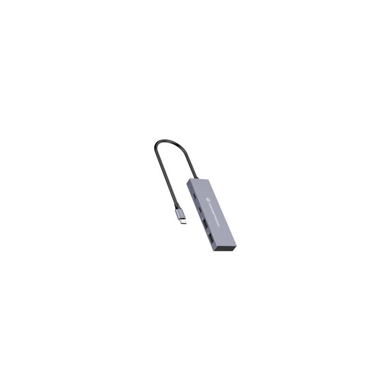 Hub usb tipo c conceptronic hubbies13g 2 x usb tipo c - 2 x usb tipo a - aluminio