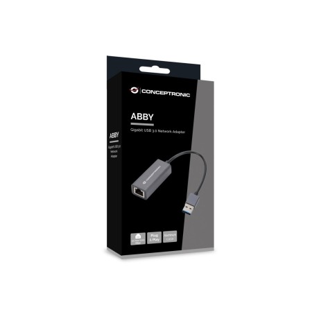 Adaptador usb 3.2 a rj45 conceptronic macho - hembra - compatible con nintendo switch