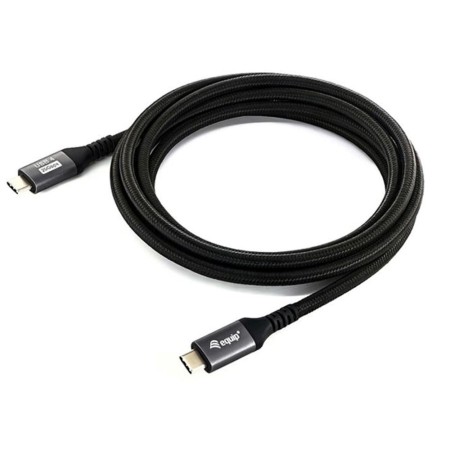 Cable usb tipo c equip usb 4 gen 2x2 pd 100w 4k 60hz 20gbps 2m negro