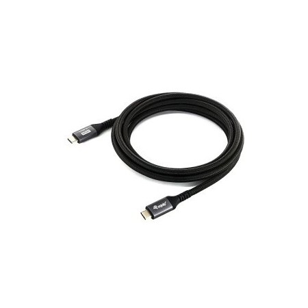 Cable usb tipo c equip usb 4 gen 2x2 pd 100w 4k 60hz 20gbps 2m negro