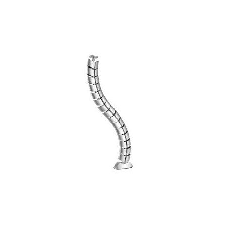 Organizador de cables de escritorio equip doble canal plata