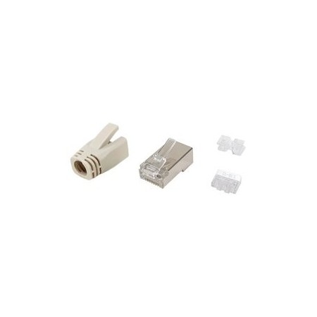 Kit 100 uds conectores rj45 equip categoria 6a stp