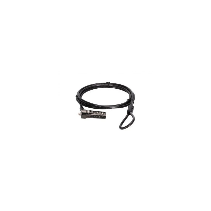 Cable seguridad conceptronic combinacion 4 digitos para portatiles 1.8m